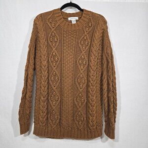 Vintage LIMITED EXPRESS 80s Cable Knit Chunky Fisherman Sweater OVERSIZED Size M